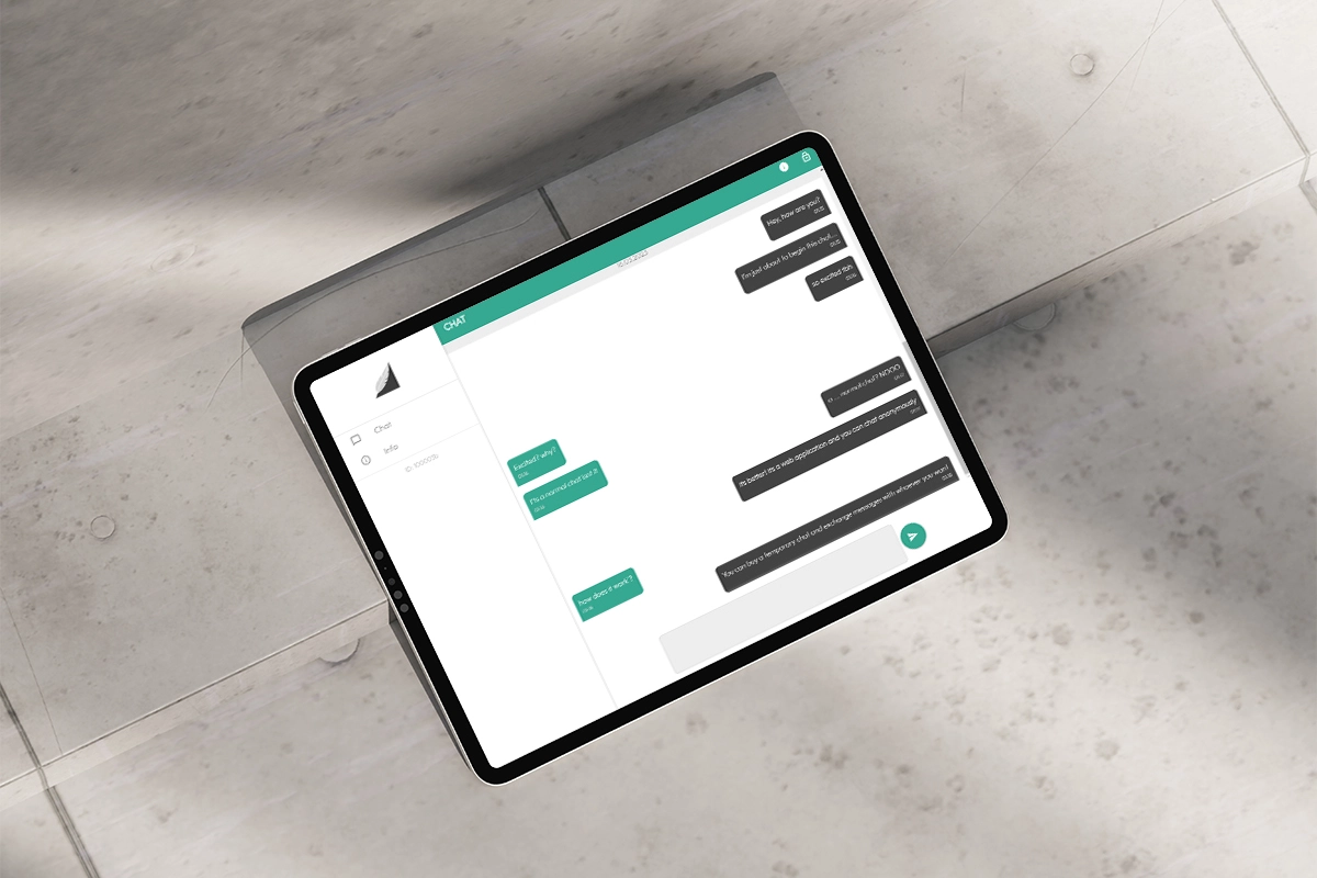chat on a tablet
