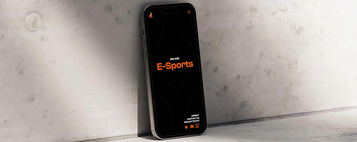 homepage on smartphone