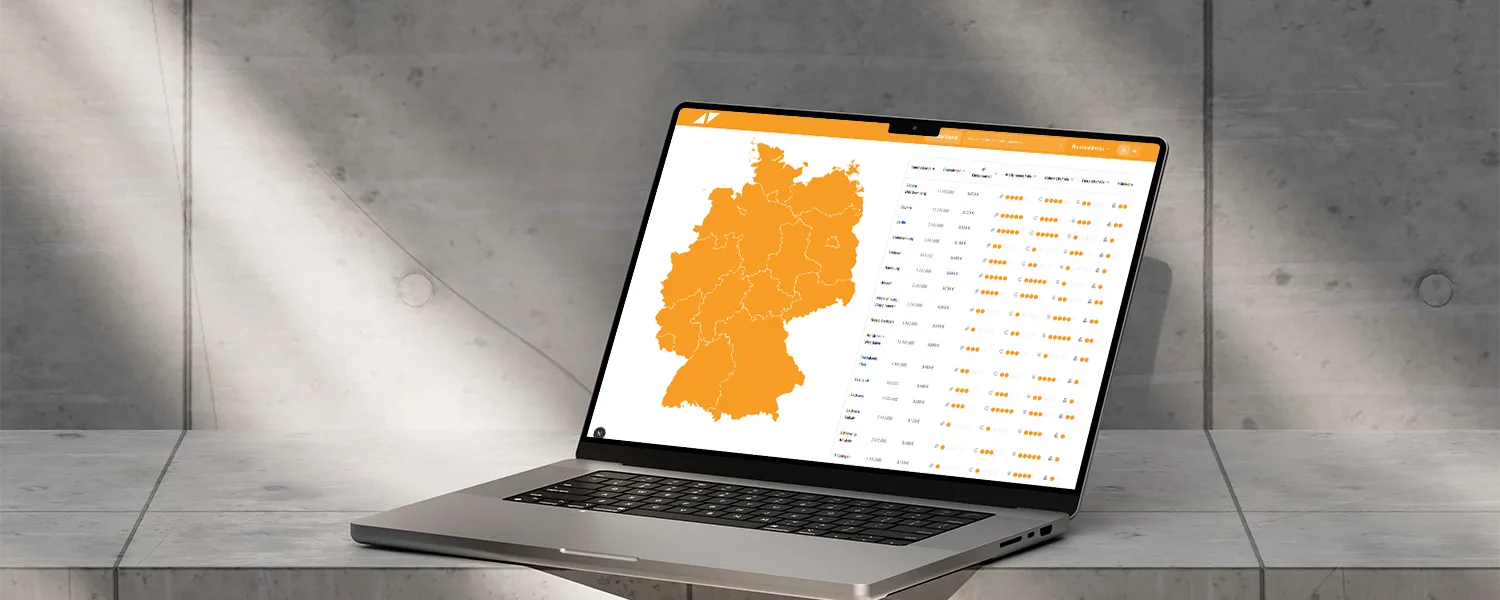 interactive map of germany with health metrics