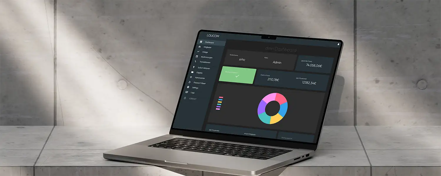 dashboard on a notebook