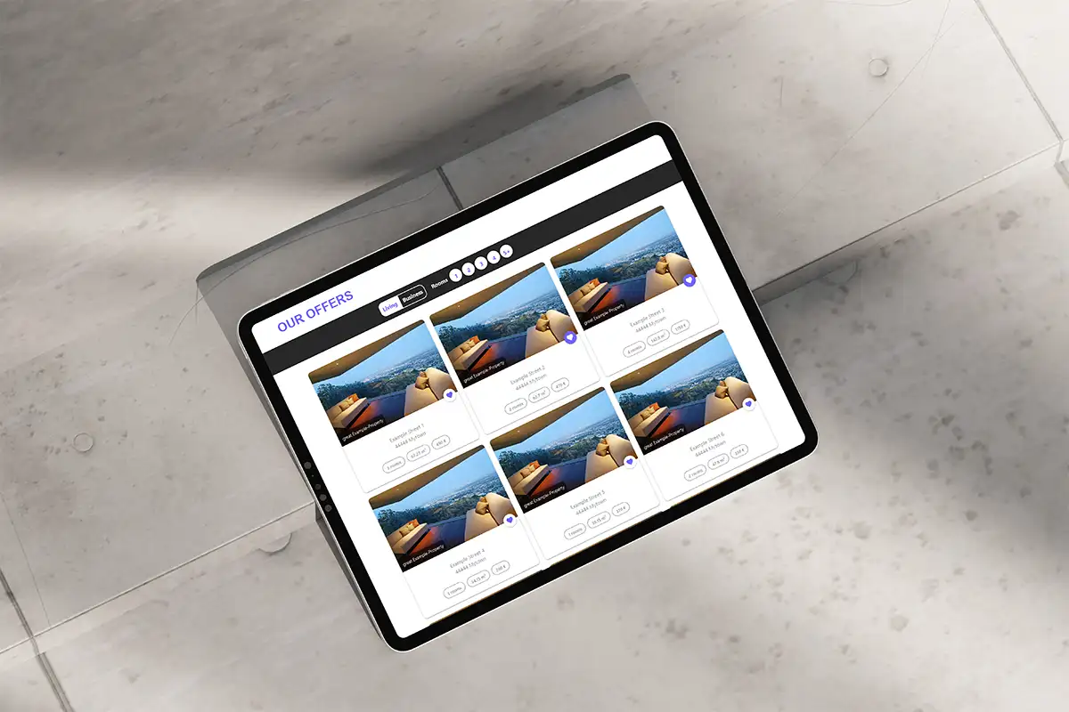 frontend on a tablet