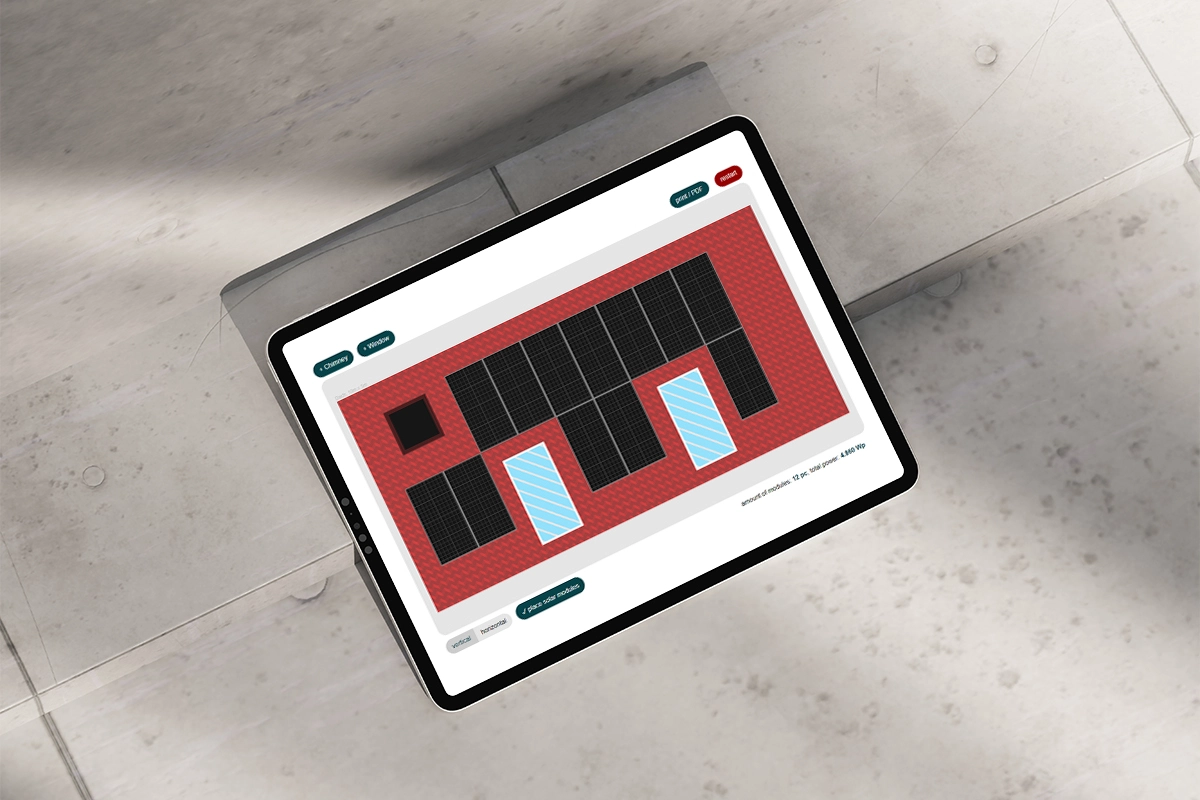 frontend on a tablet
