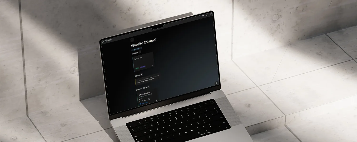 project details view of the task manager
